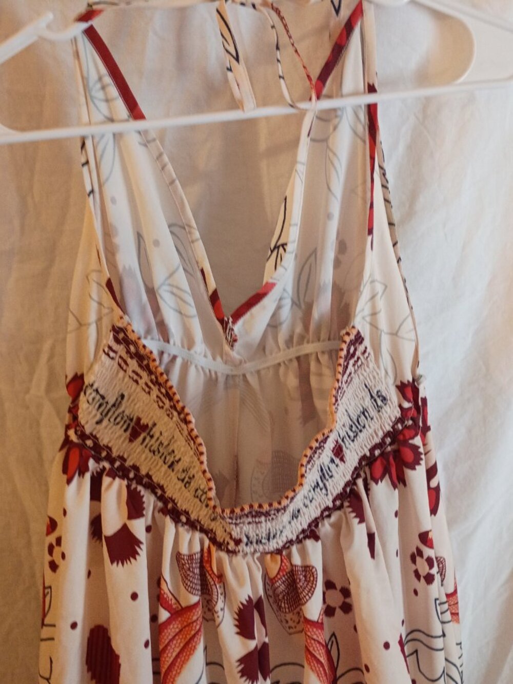 SHEIN Flirla Bohemian Style Printed Halter Top Beach Dress Women's Size Large - Picture 4 of 5